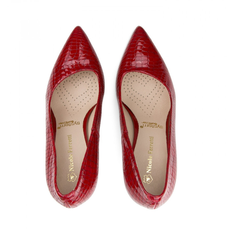 Naiste kõrge kontsaga kingad Nicolo Ferreti, punane