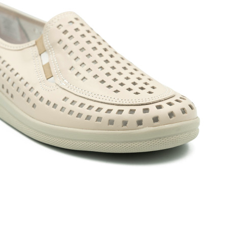 Polking naiste lameda tallaga kingad, valged 941637261